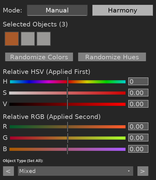 Group Color Picker for editing multiple colors